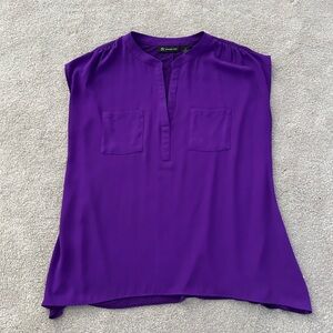 INC International Concepts Vibrant Purple Blouse